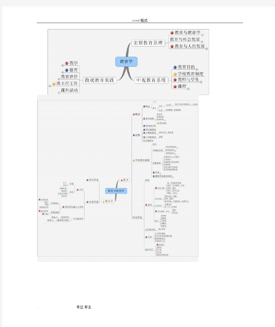 教育学的思维导图_整理版