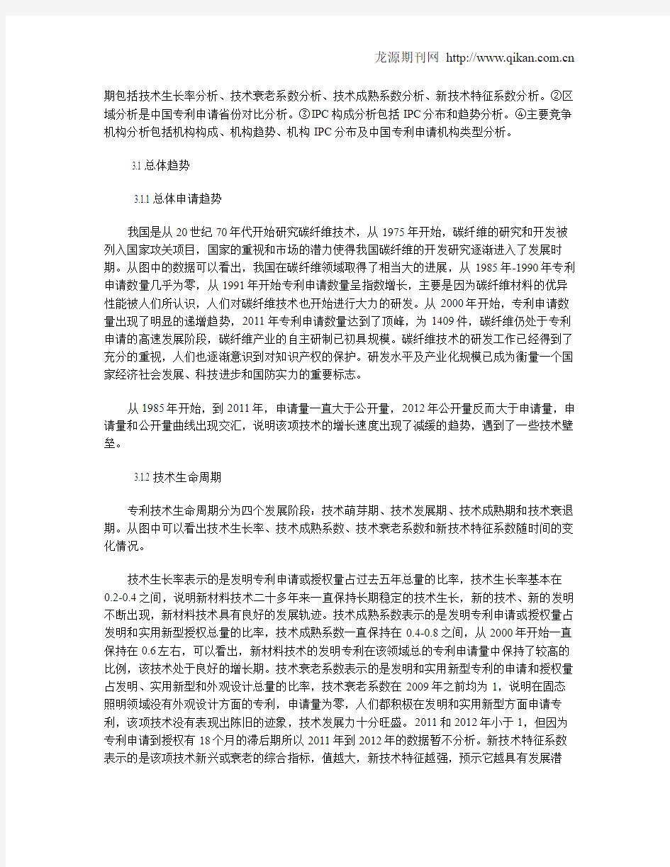 我国碳纤维产业专利战略研究