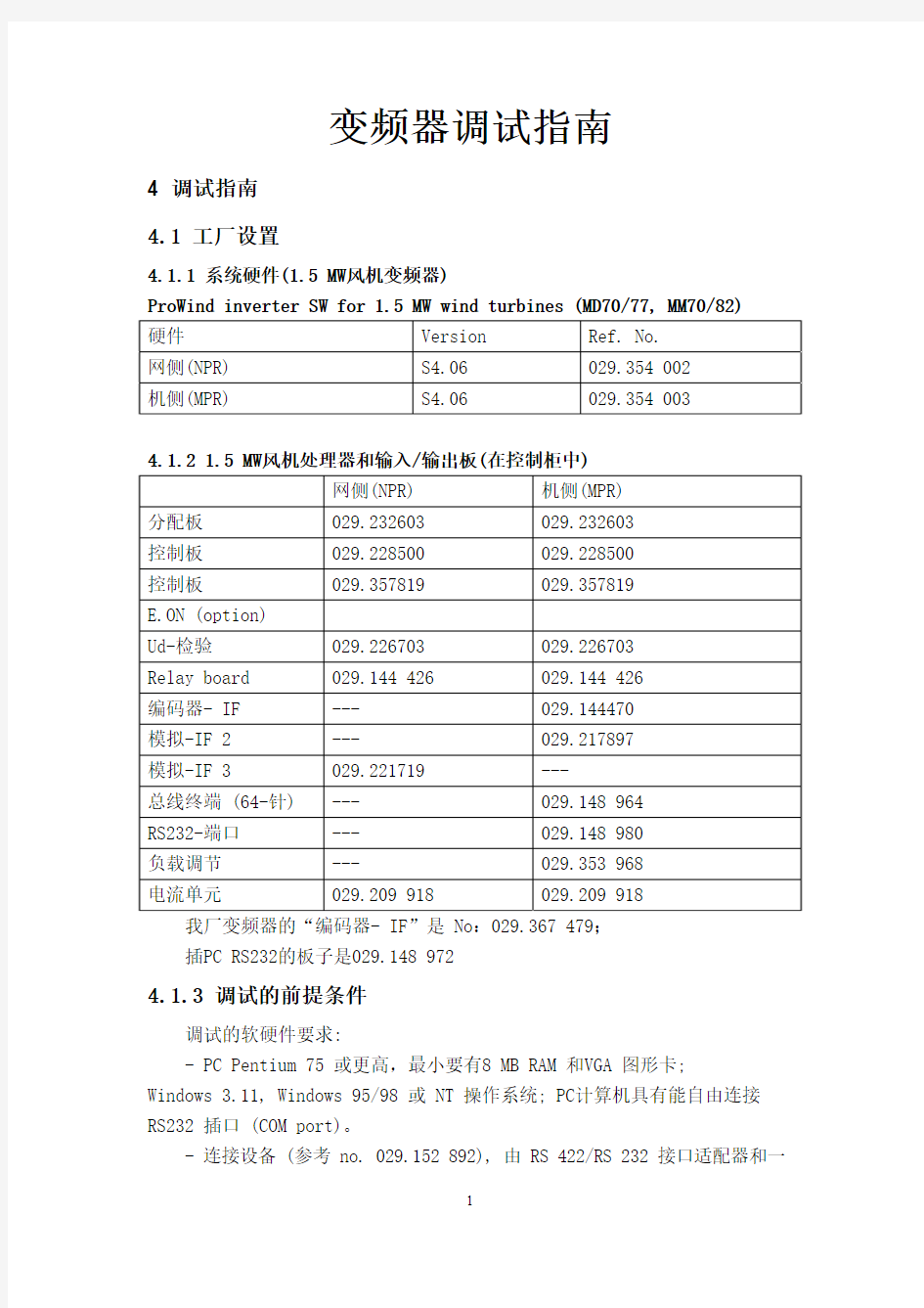 ALSTOM变频器调试