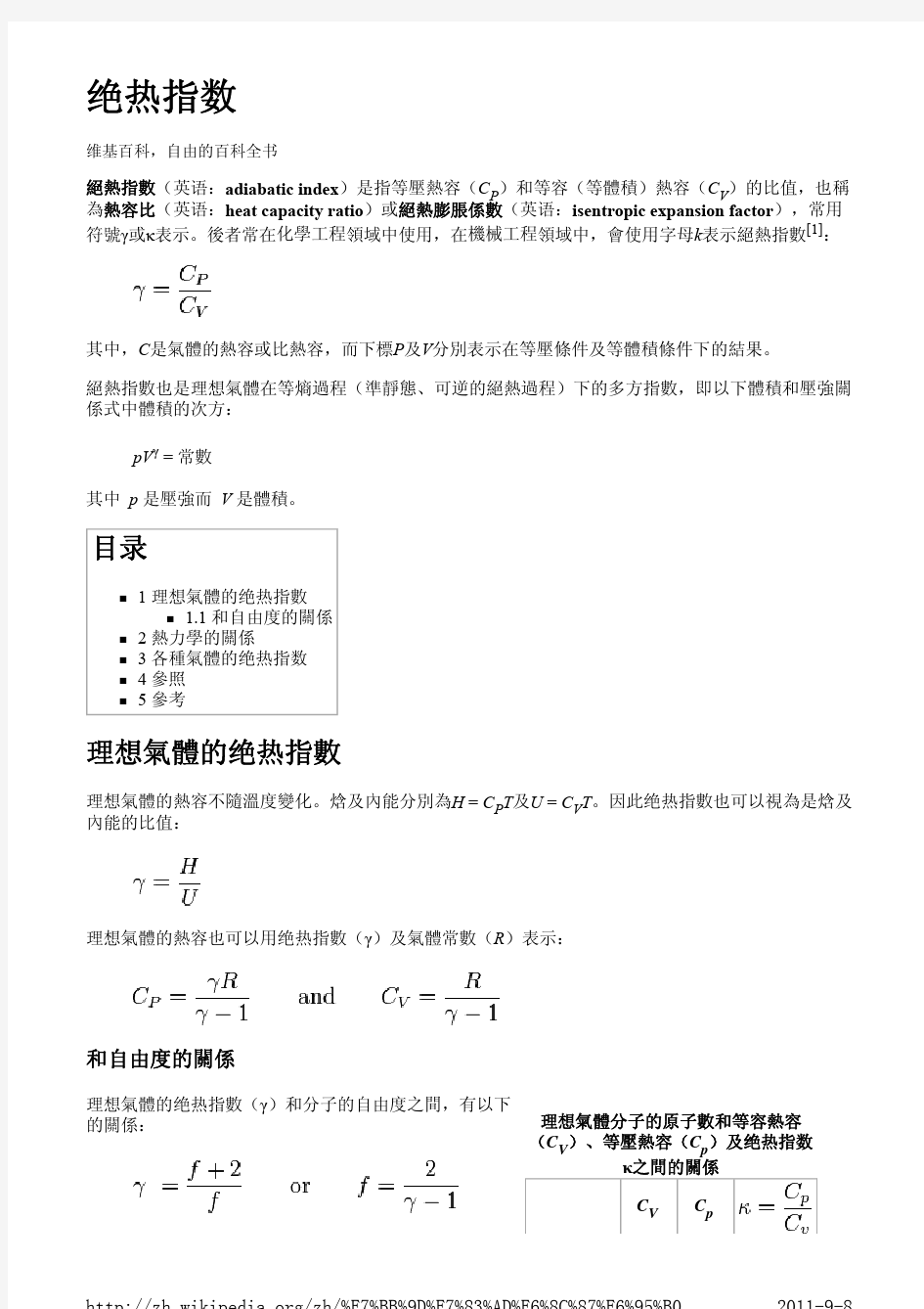 绝热指数