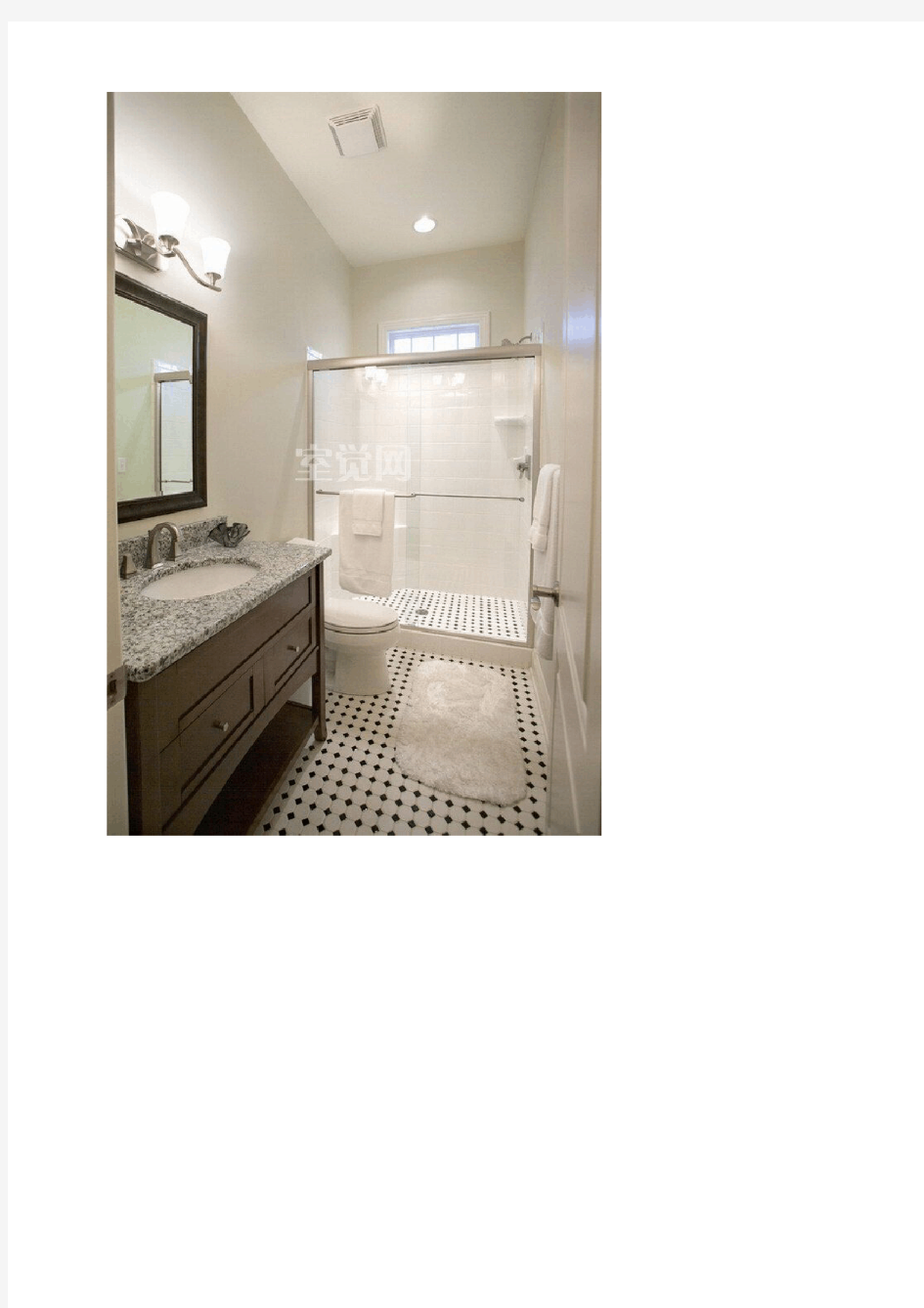 卫生间设计简约实用淋浴房效果图