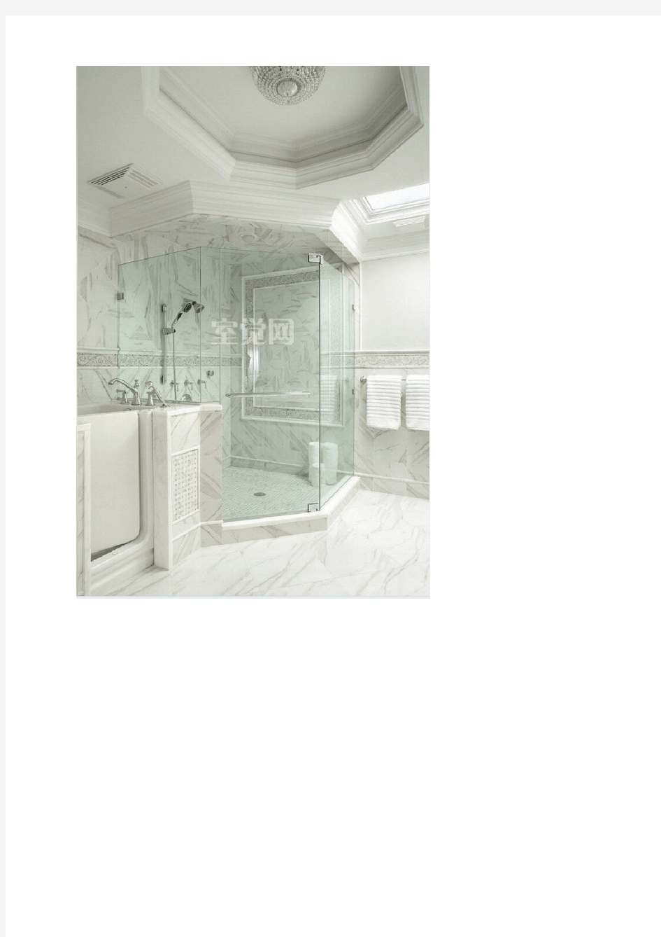 卫生间设计简约实用淋浴房效果图