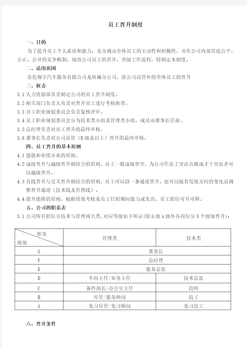 员工晋升制度(附表格及流程)75318