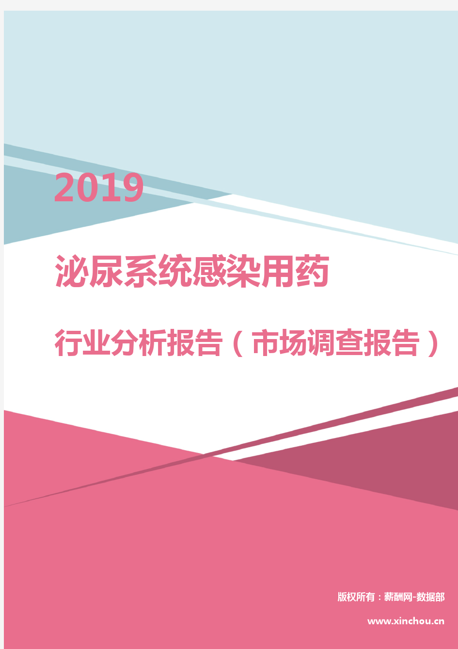 2019年泌尿系统感染用药行业分析报告(市场调查报告)