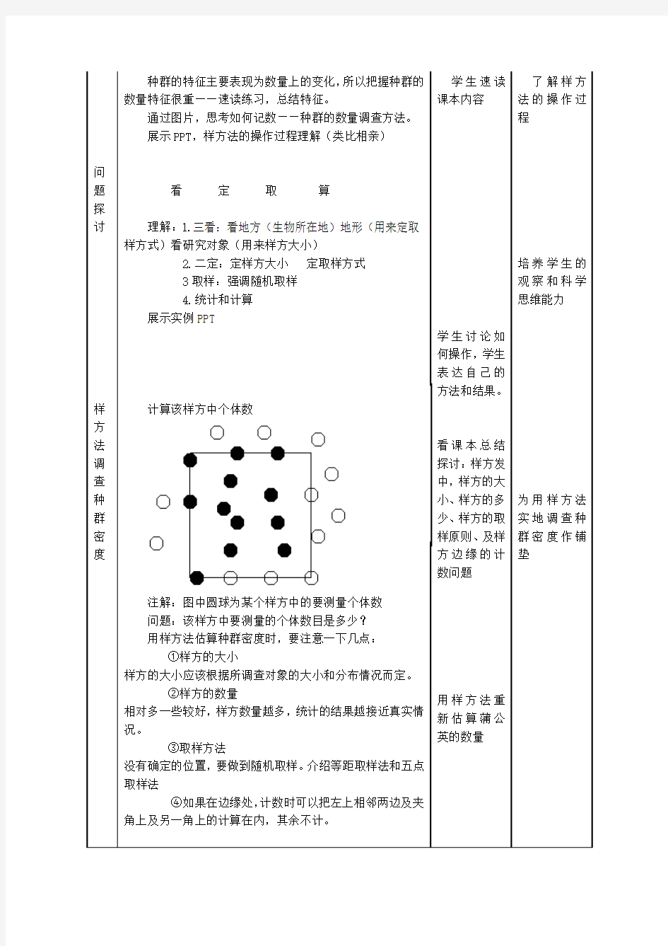 人教版高中生物必修三《种群的特征》教学案