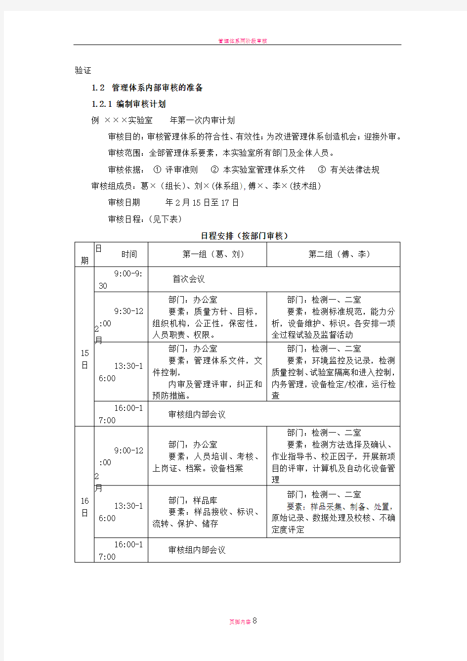 管理体系内审和管理评审要点