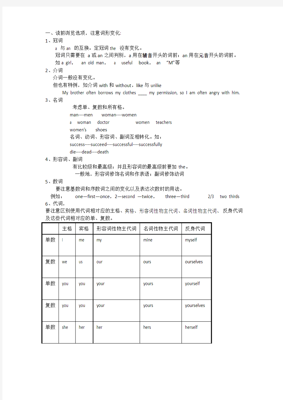 初中英语十二选十专练