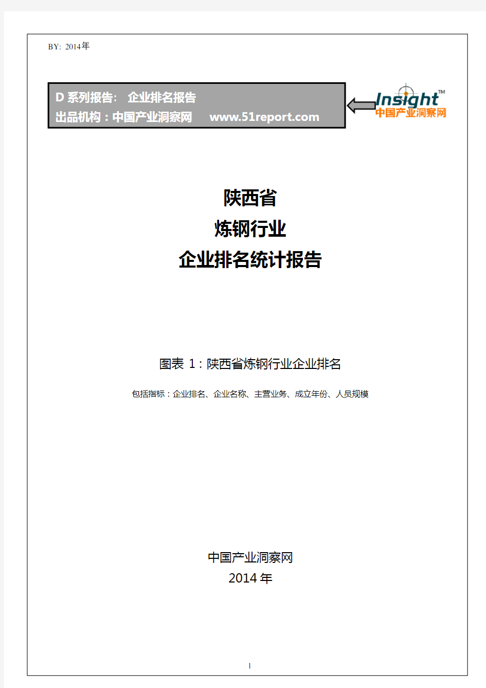 陕西省炼钢行业企业排名统计报告