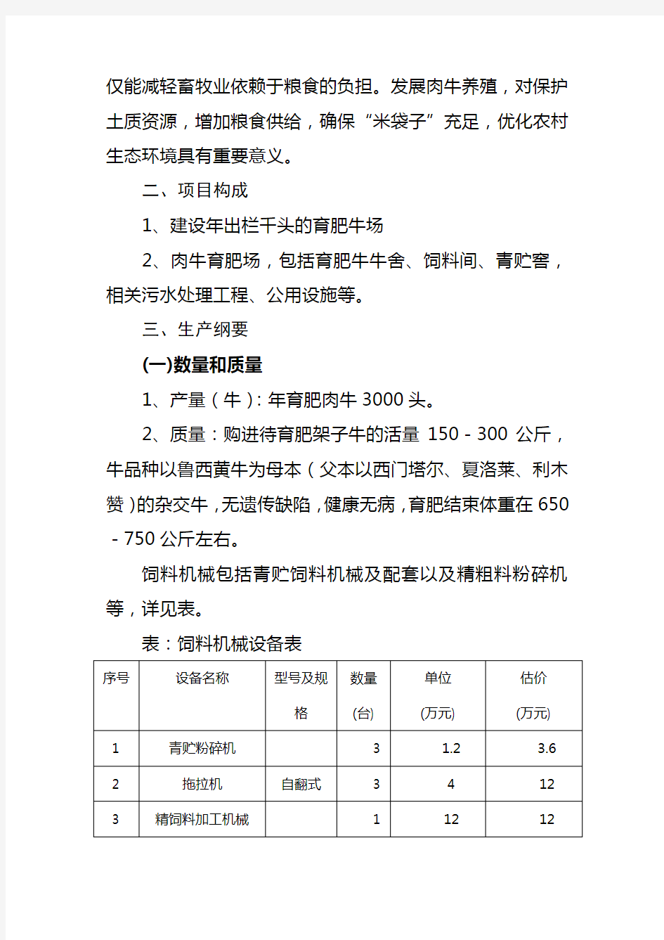 肉牛养殖成本及效益分析