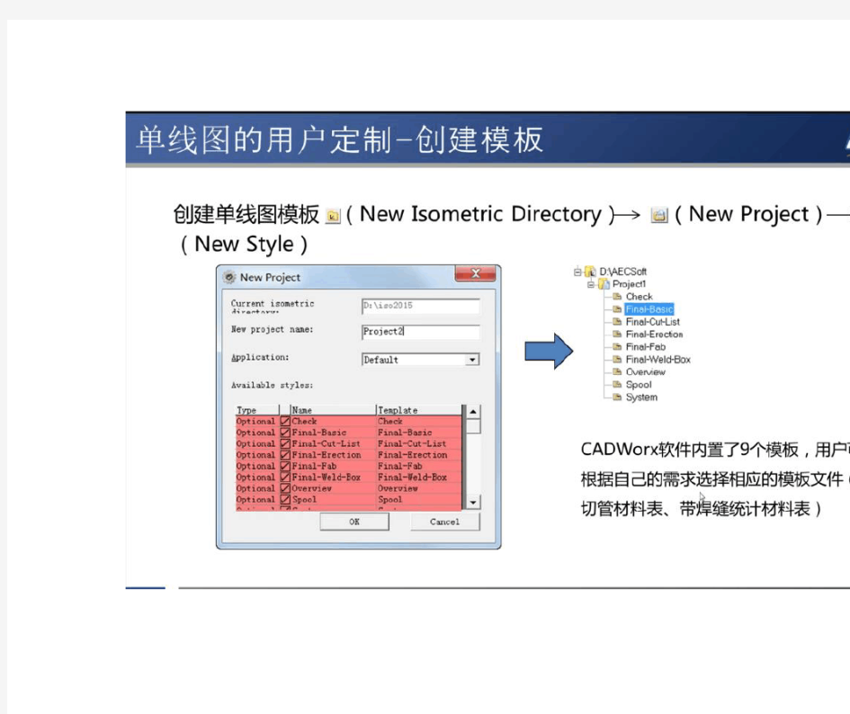 CADWORX ISO-CONFIG单线图定制教程