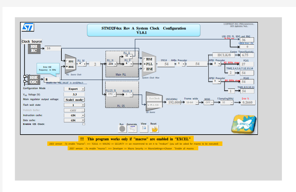 STM32F4xx_Clock_Configuration_时钟配置工具