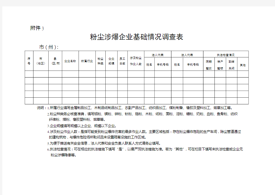 02 粉尘涉爆企业基础情况调查表