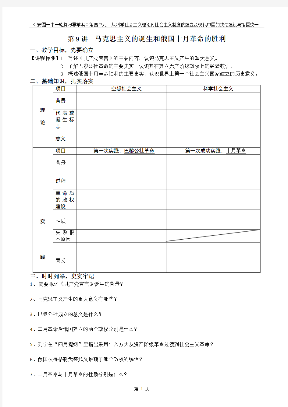 马克思主义和俄国十月革命