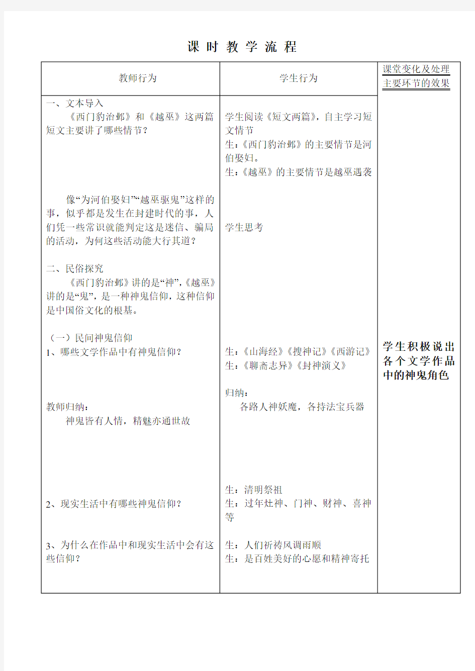 高中语文选修-中国民俗文化教案-短文两篇1-人教版