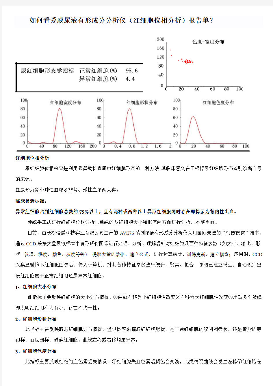 如何看红细胞位相曲线图