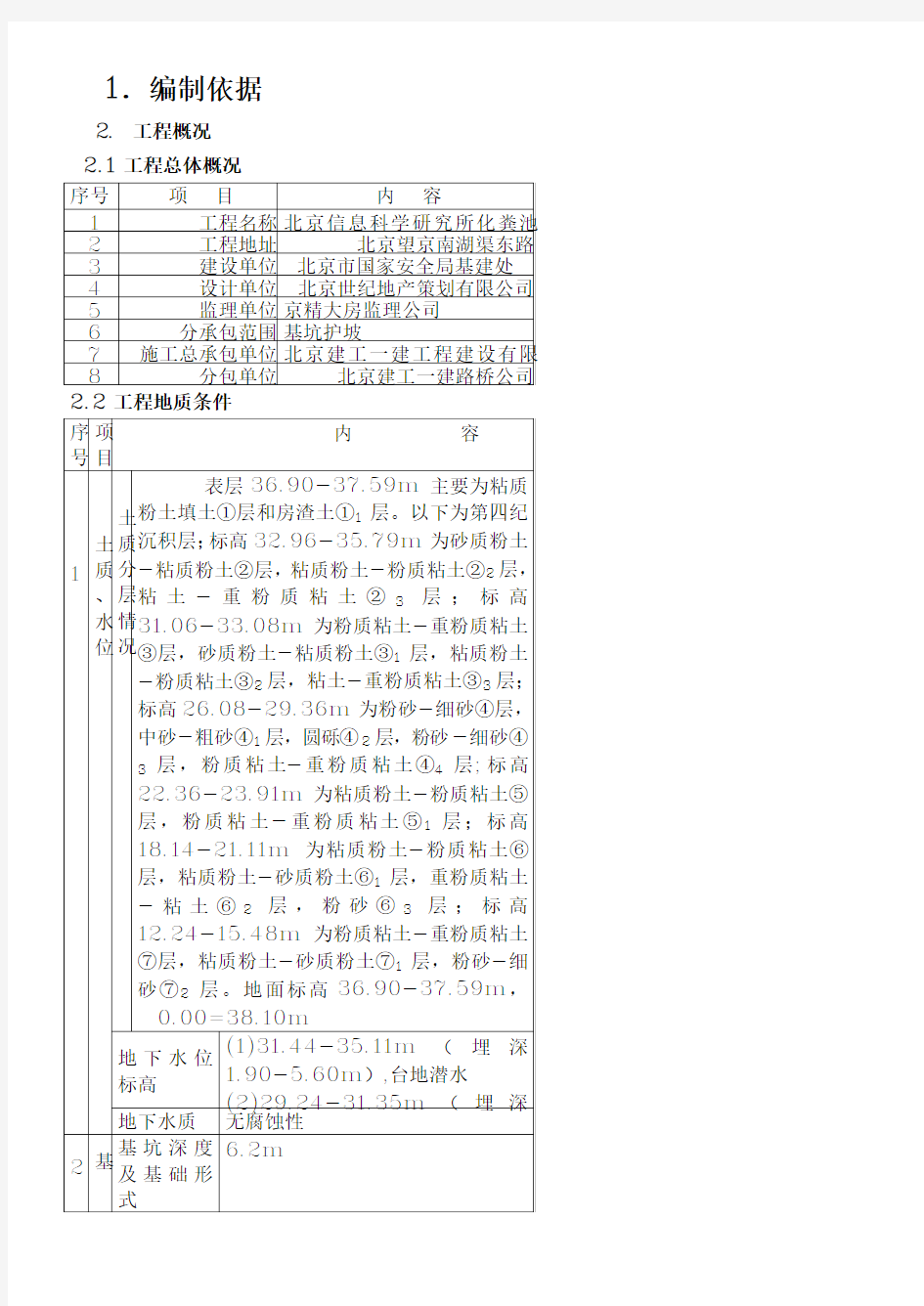 化粪池基坑护坡工程