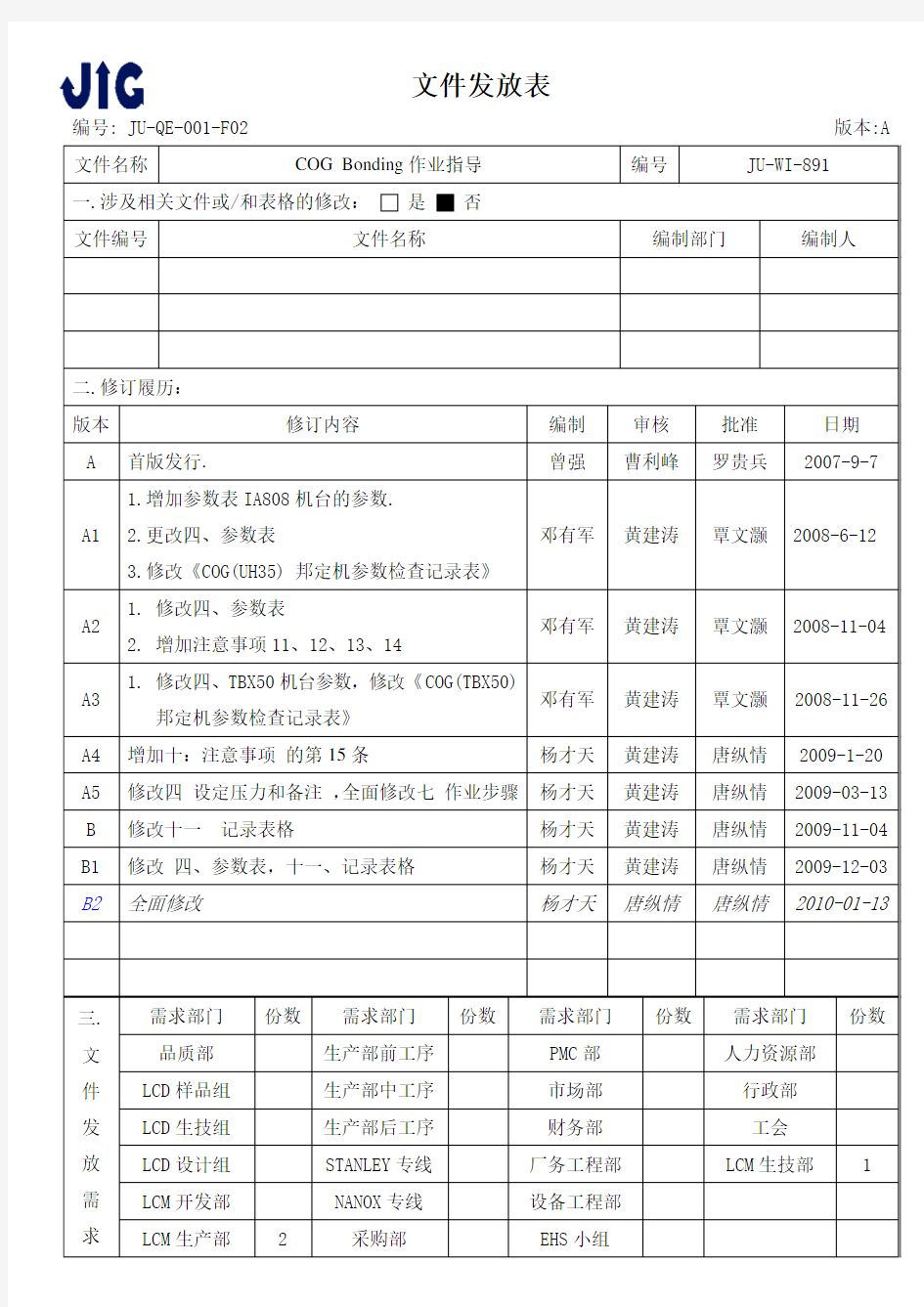 COGBonding作业指导(B2)