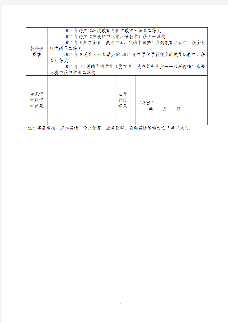 2015骨干教师、学科带头人评选实施办法