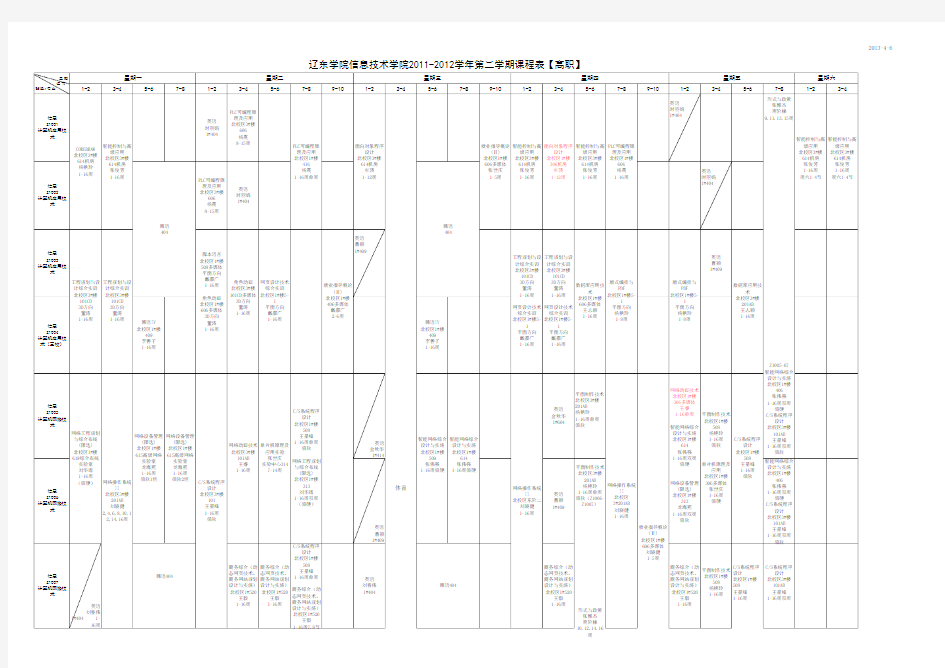 2011-2012-2课程表(2012.2.27)