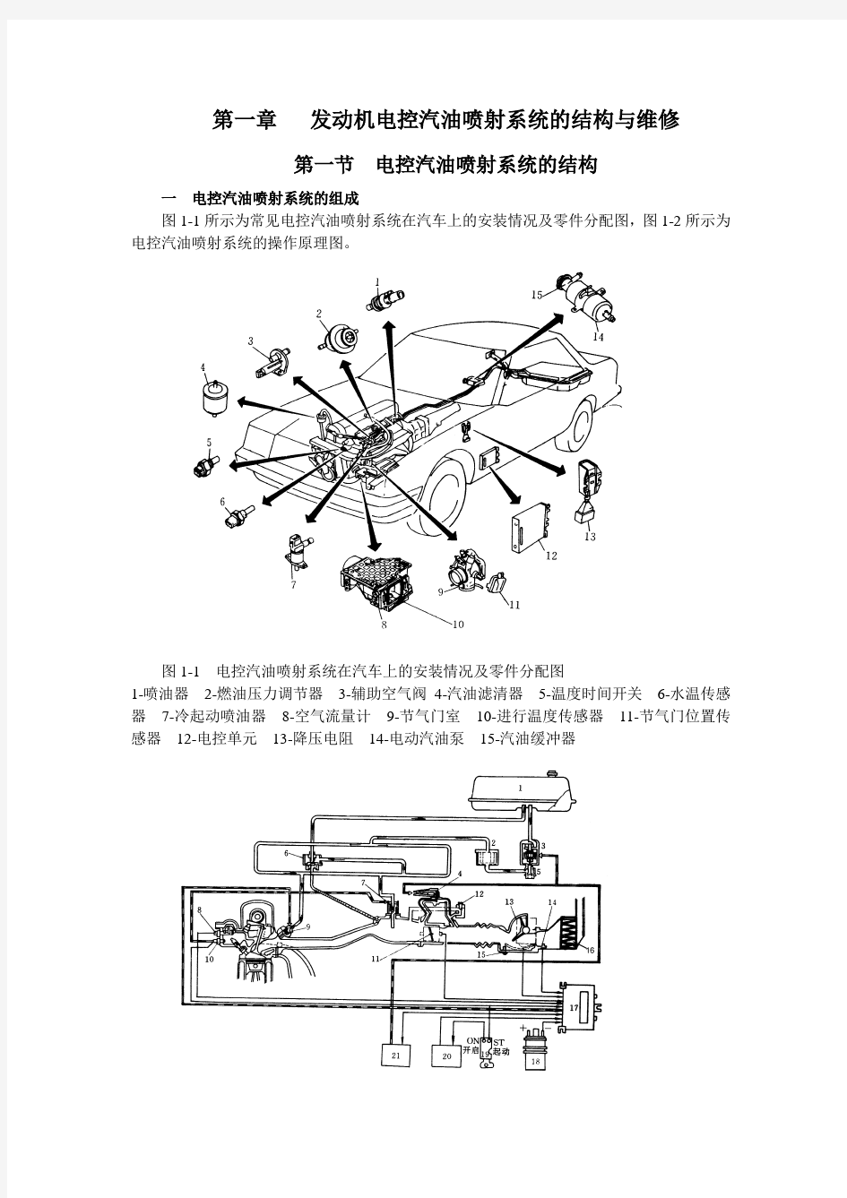 发动机电控系统的结构与维修