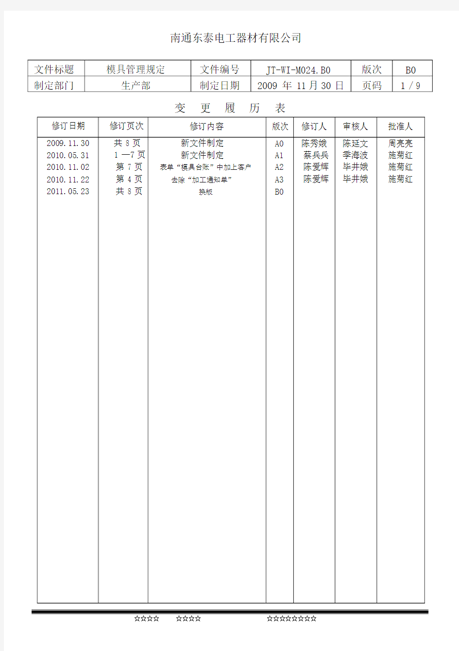 模具管理规定.doc