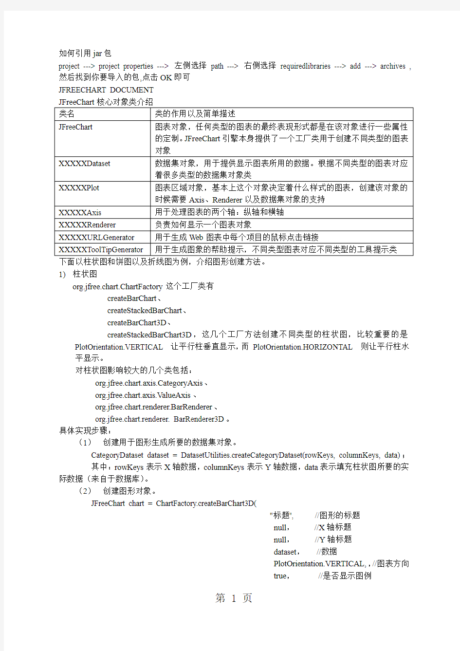 java做曲线图柱状图数据统计-13页文档资料