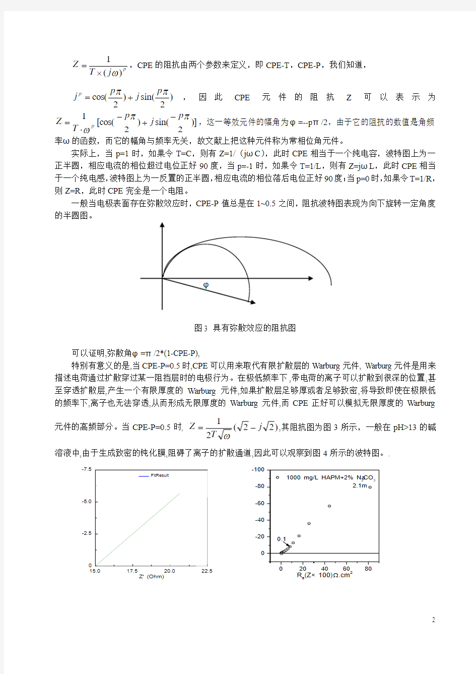 电化学阻抗谱的应用及其解析