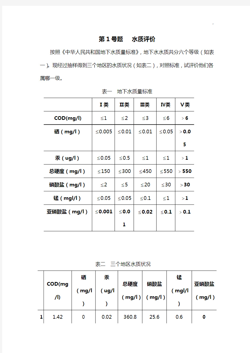 数学建模竞赛第2套试题