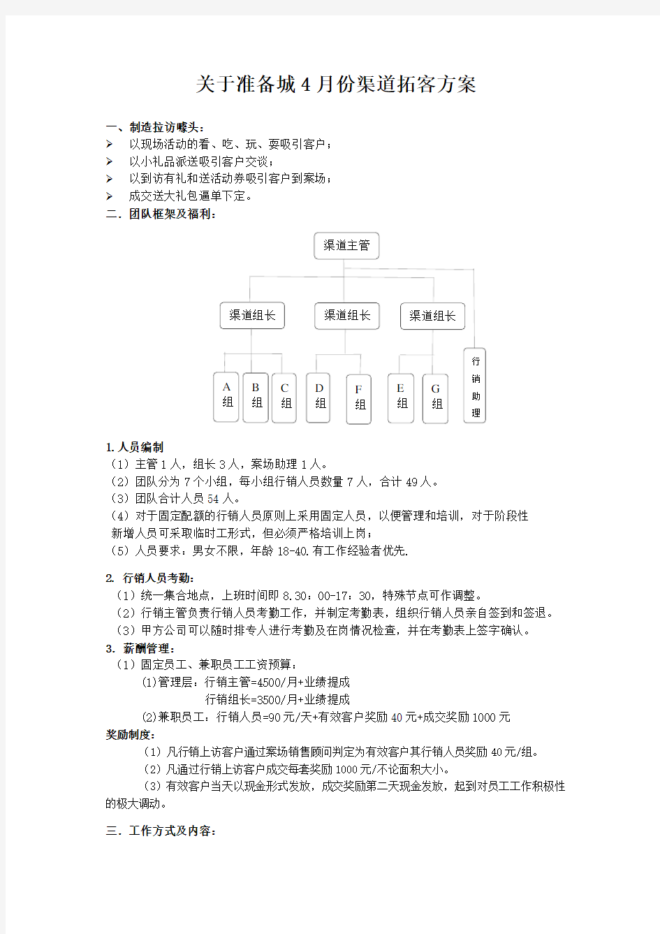 房地产行销方案