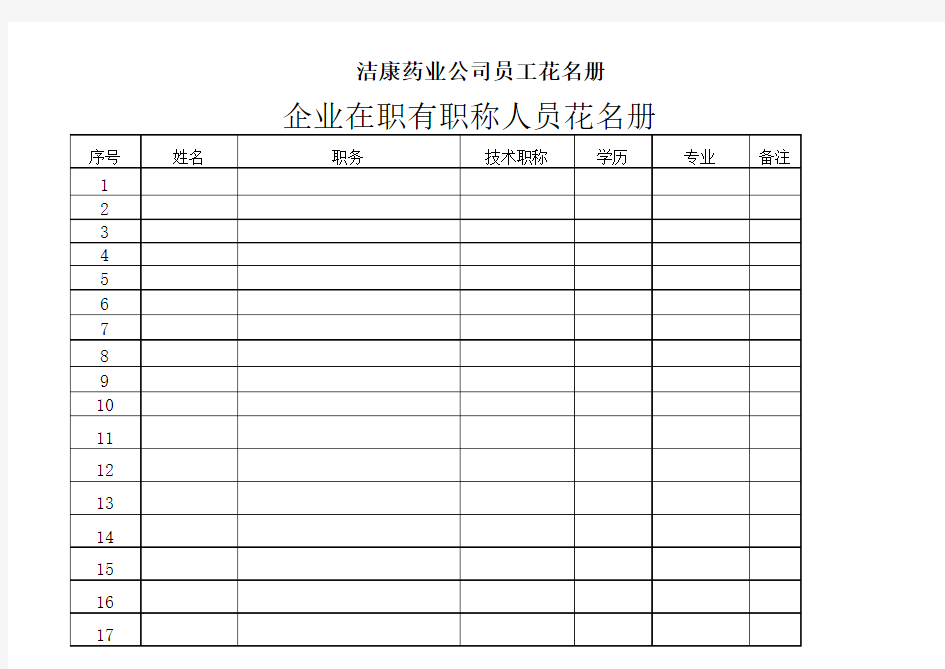 公司员工花名册.xls