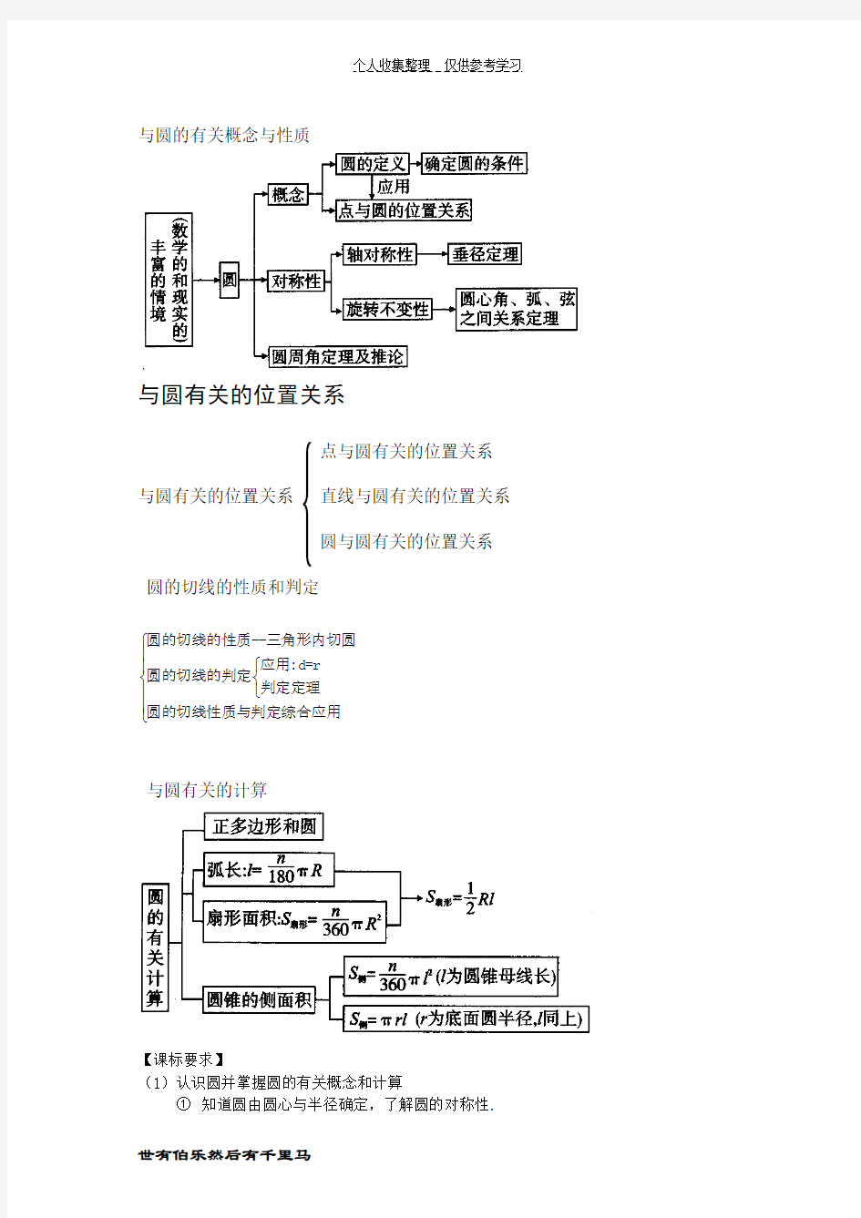 与圆的有关概念与性质