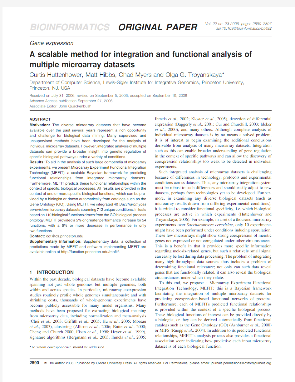 BIOINFORMATICS ORIGINAL PAPER