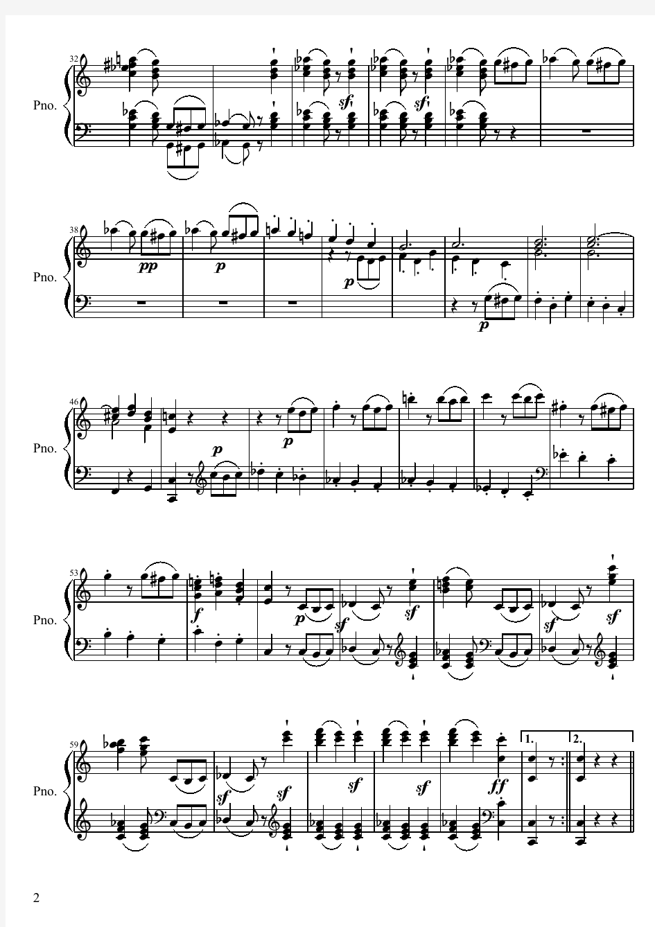 贝多芬第三钢琴奏鸣曲钢琴谱(第三乐章)-Op.2-No.3(高清原版PDF)