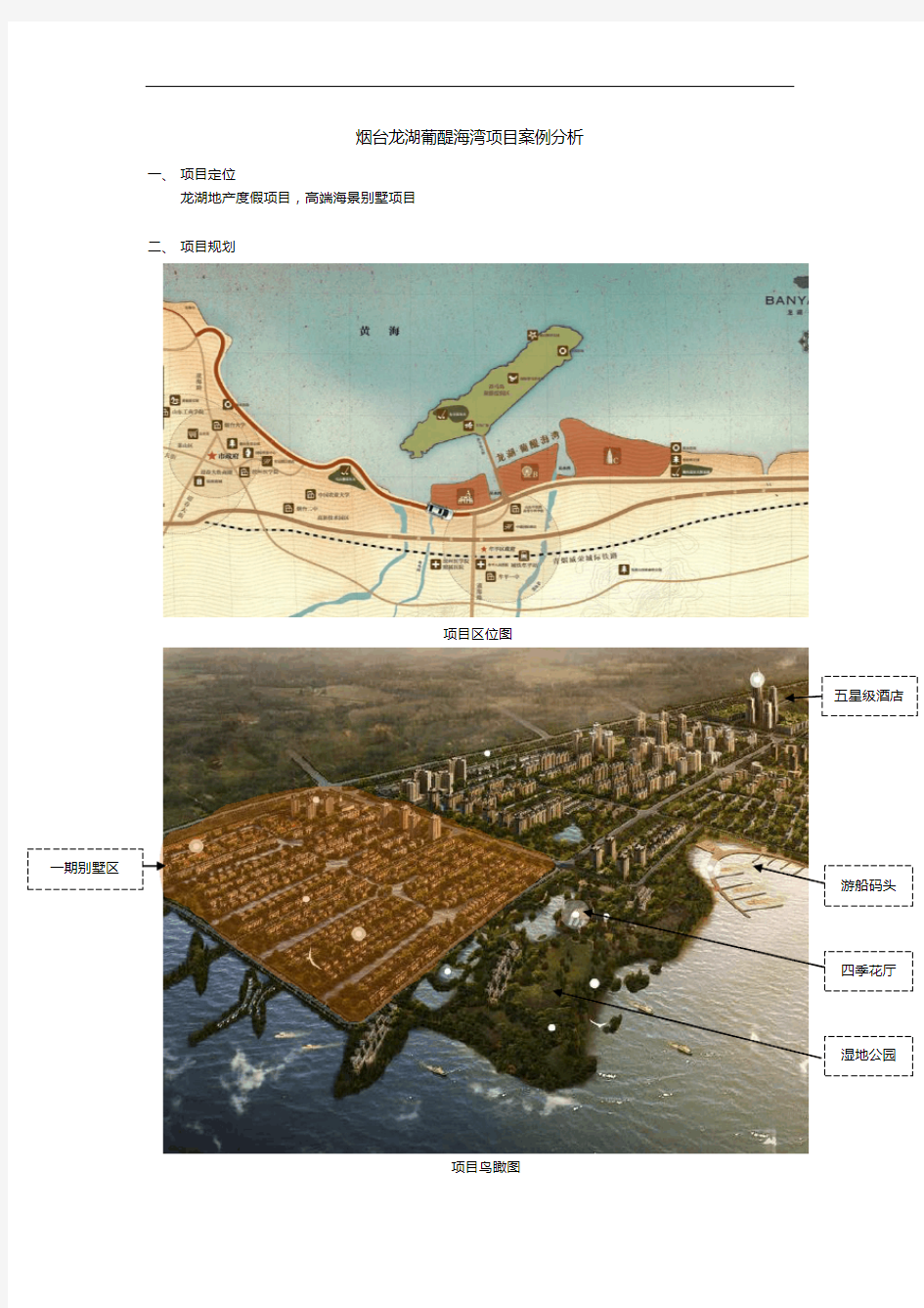 最新烟台龙湖葡醍海湾项目案例分析教学内容