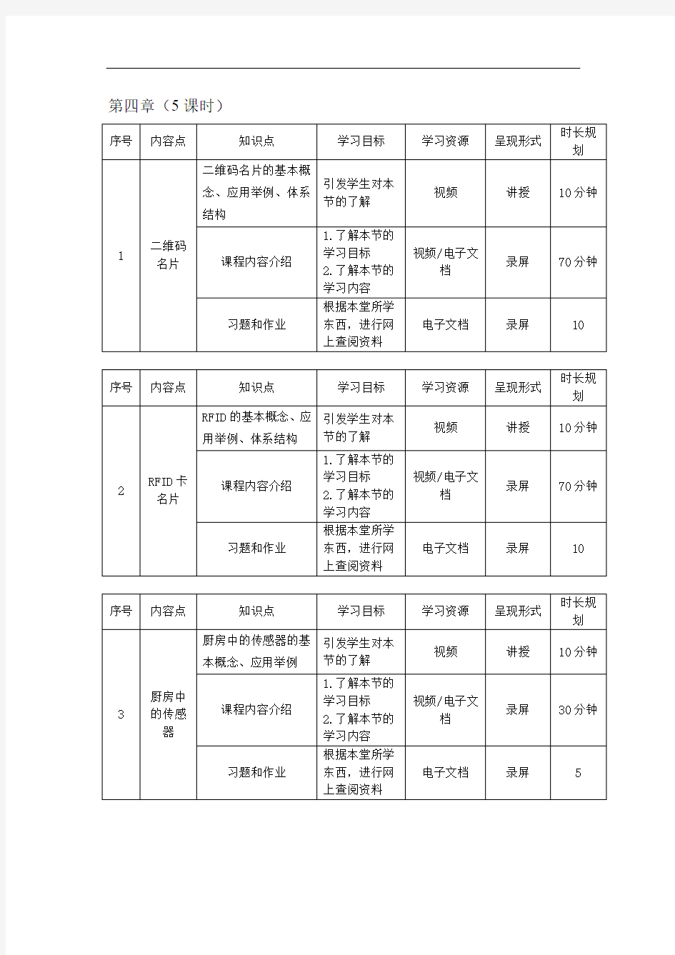 电子传感器 教案