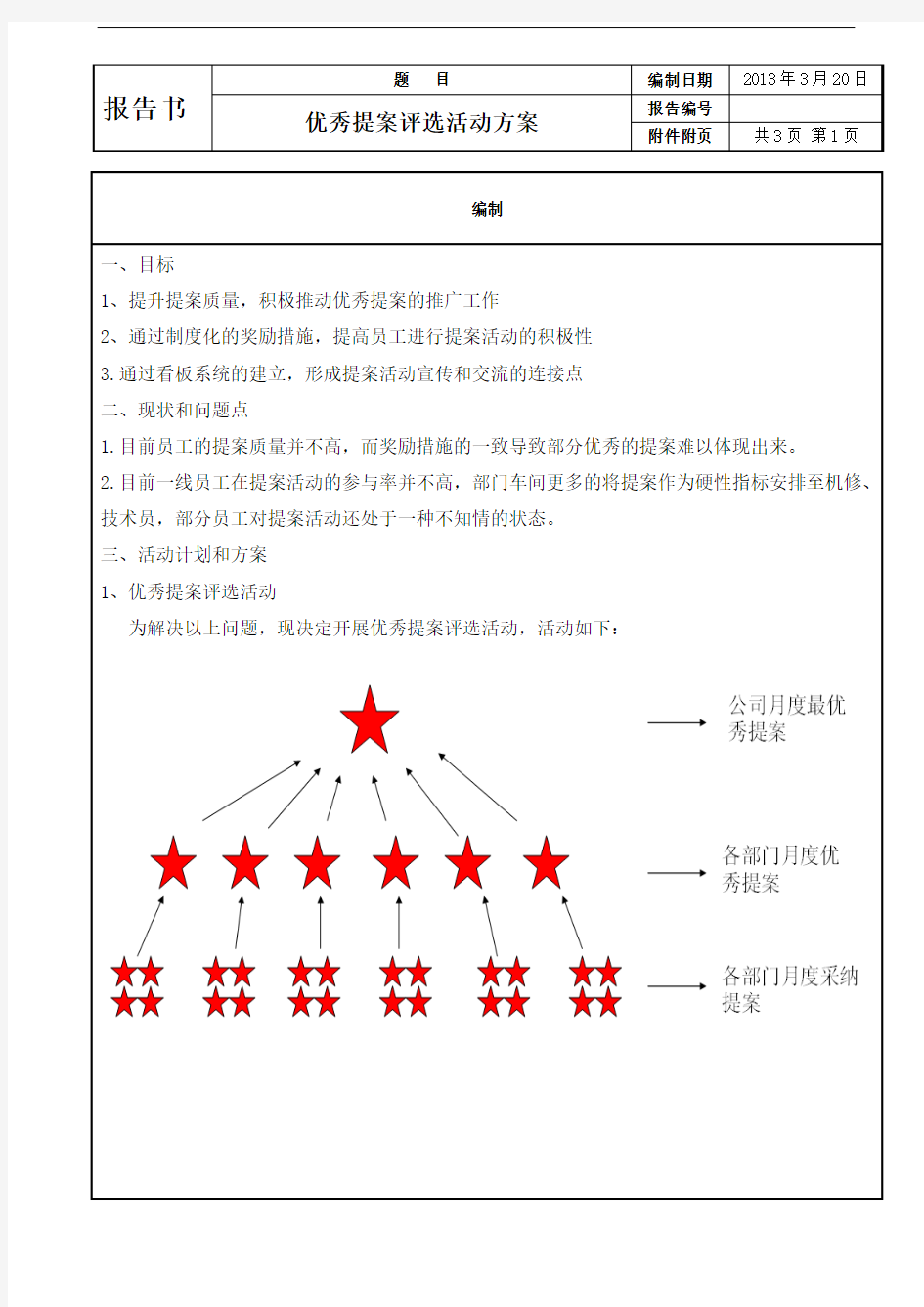 优秀提案活动方案