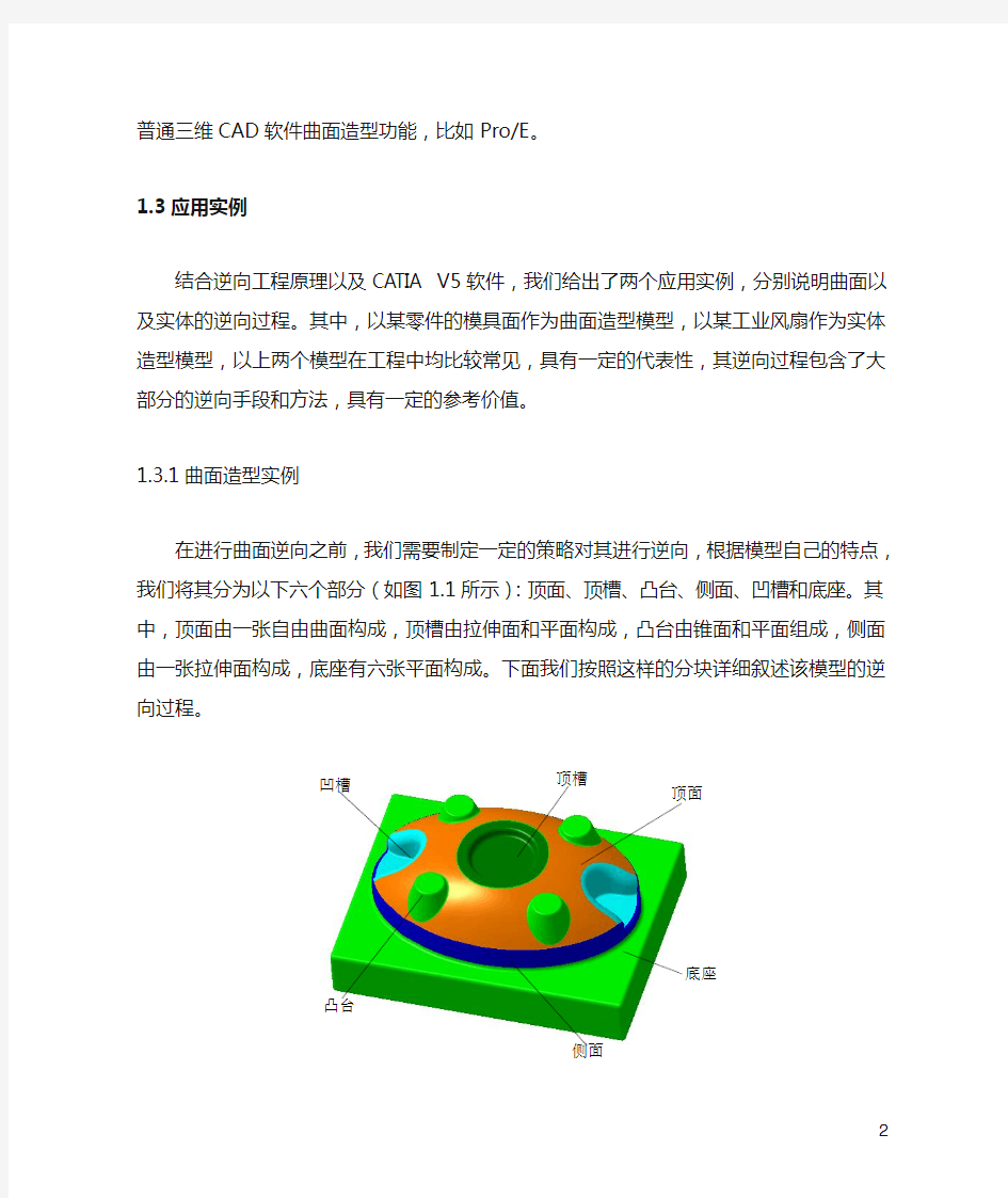 CATIA逆向工程建模实例