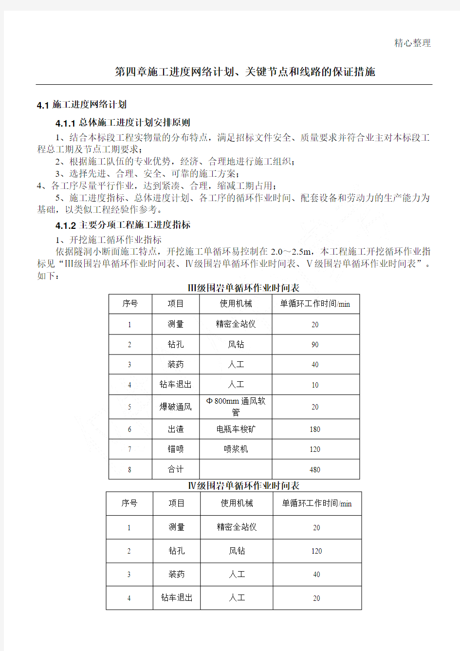 施工进度网络计划、关键节点和关键线路的保证措施