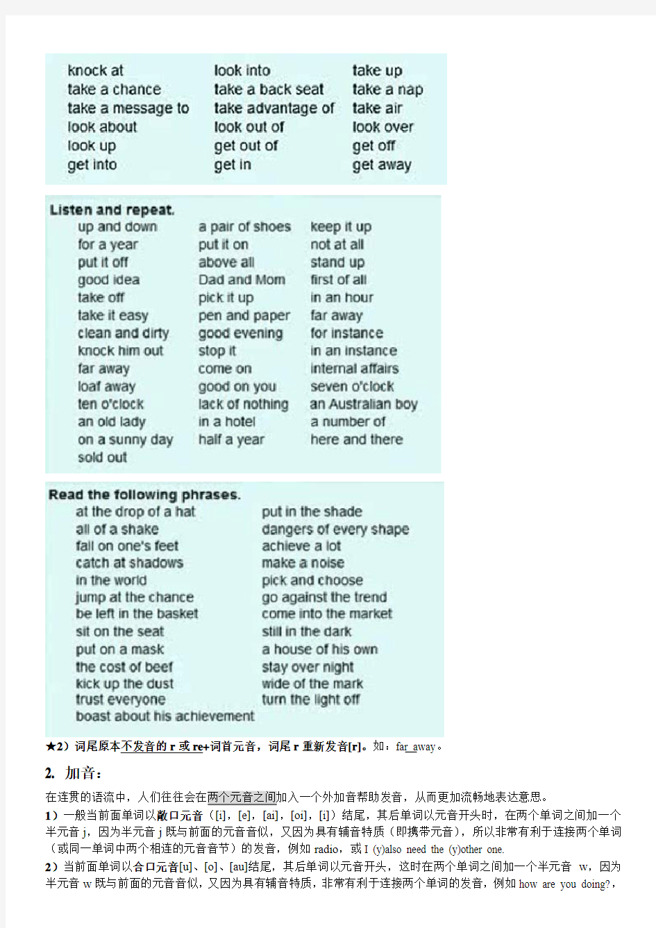 英语口语发音技巧总结(GOOD)