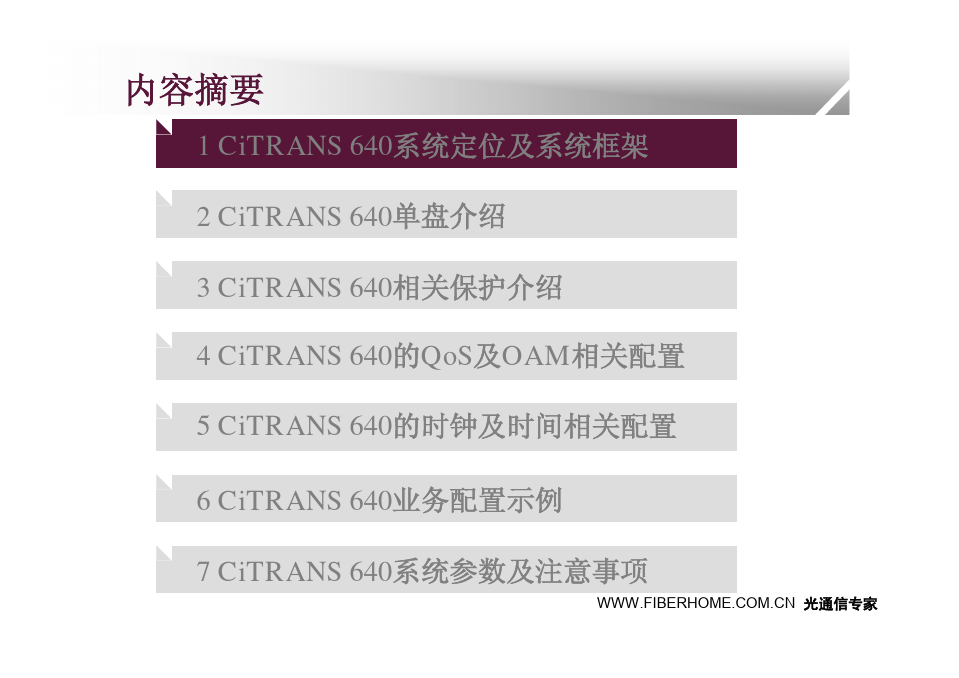 CiTRANS 640设备简介