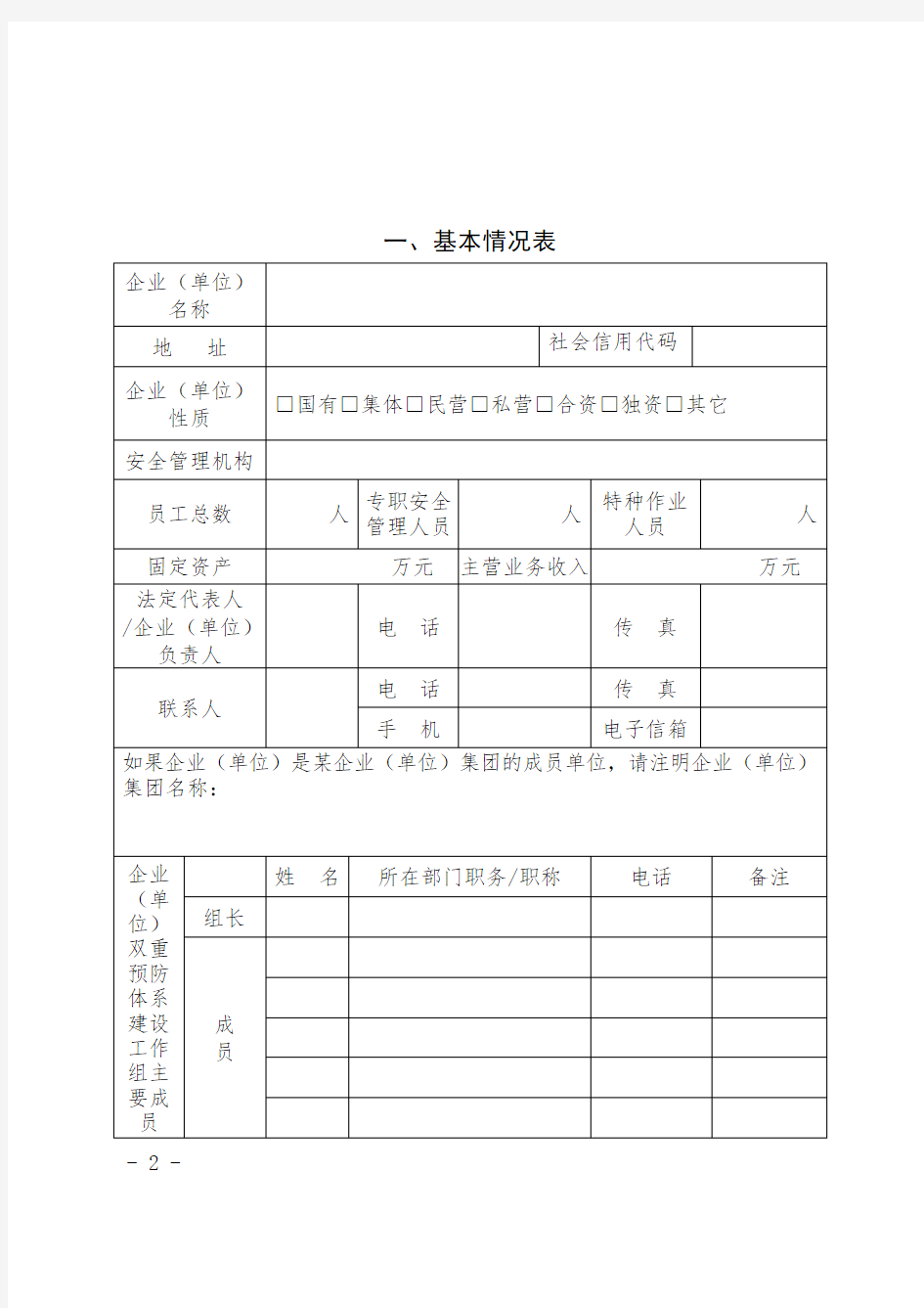 企业(单位)双重预防体系建设自评报告