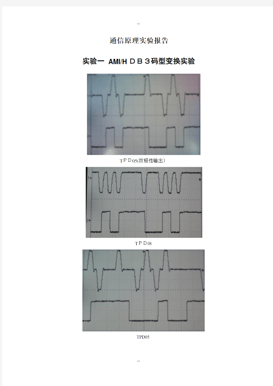 南邮课件-通信原理-通原实验报告完成版