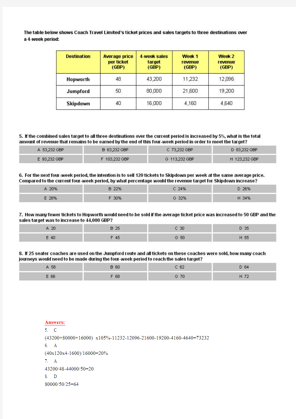 KPMG(毕马威)笔试【经典24题&36题】含详解