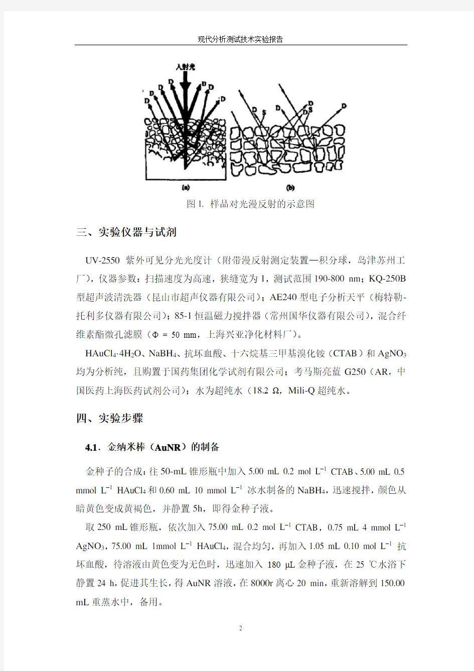 固体紫外漫反射