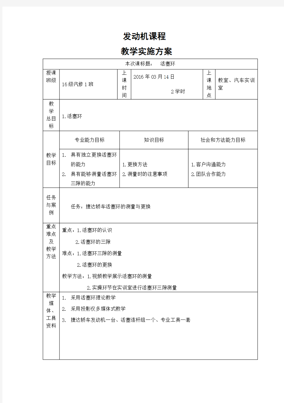 汽车运用与维修专业