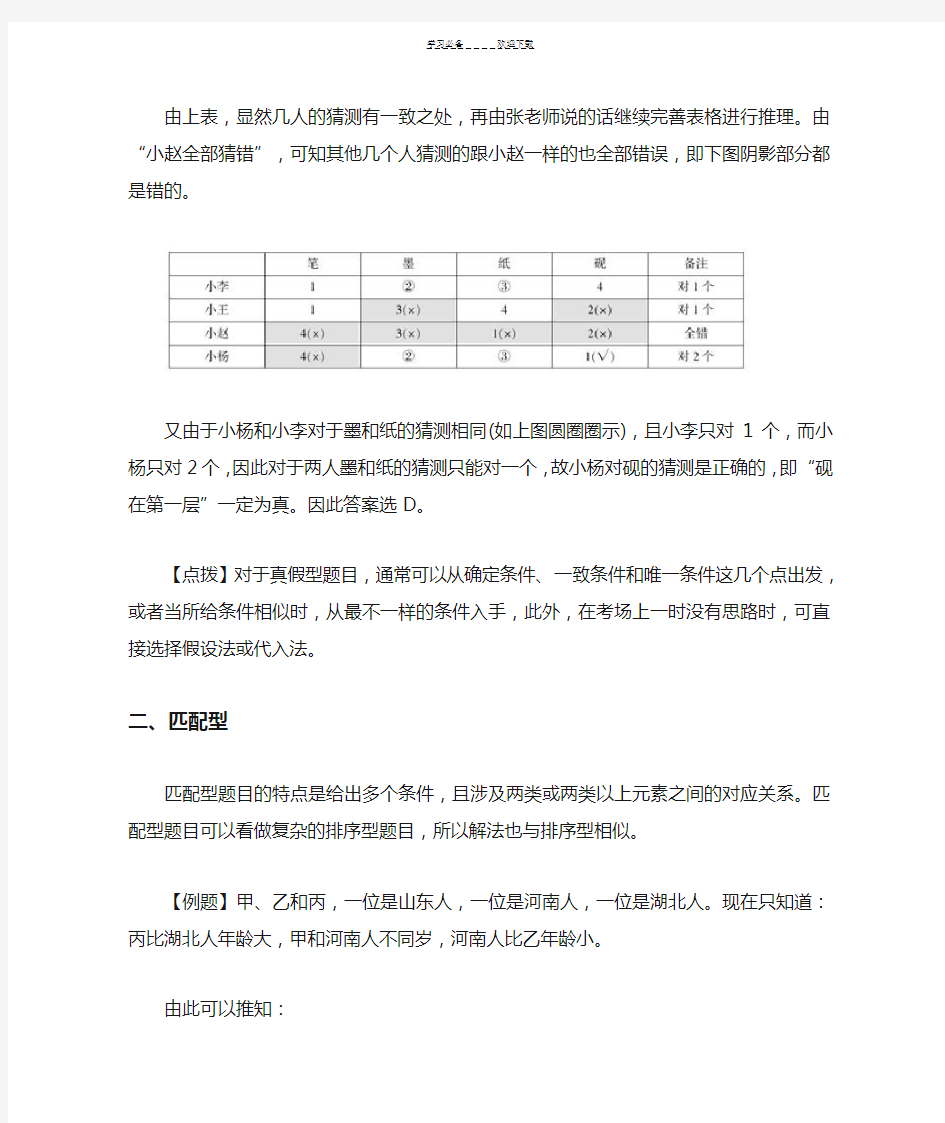 逻辑判断推理五大题型解题技巧