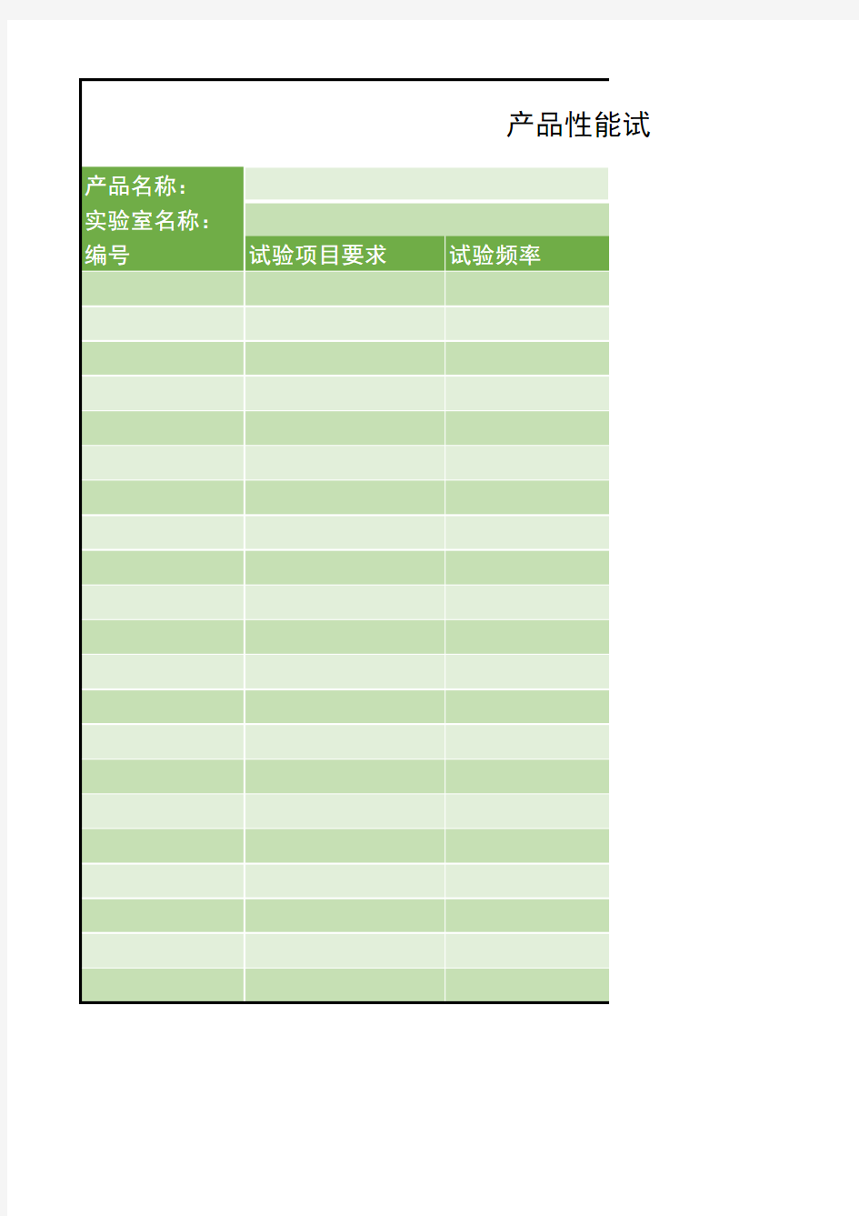 产品性能试验报告