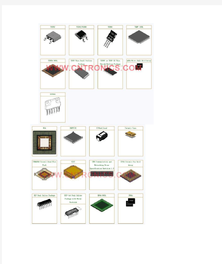 元器件封装大全：图解+文字详述