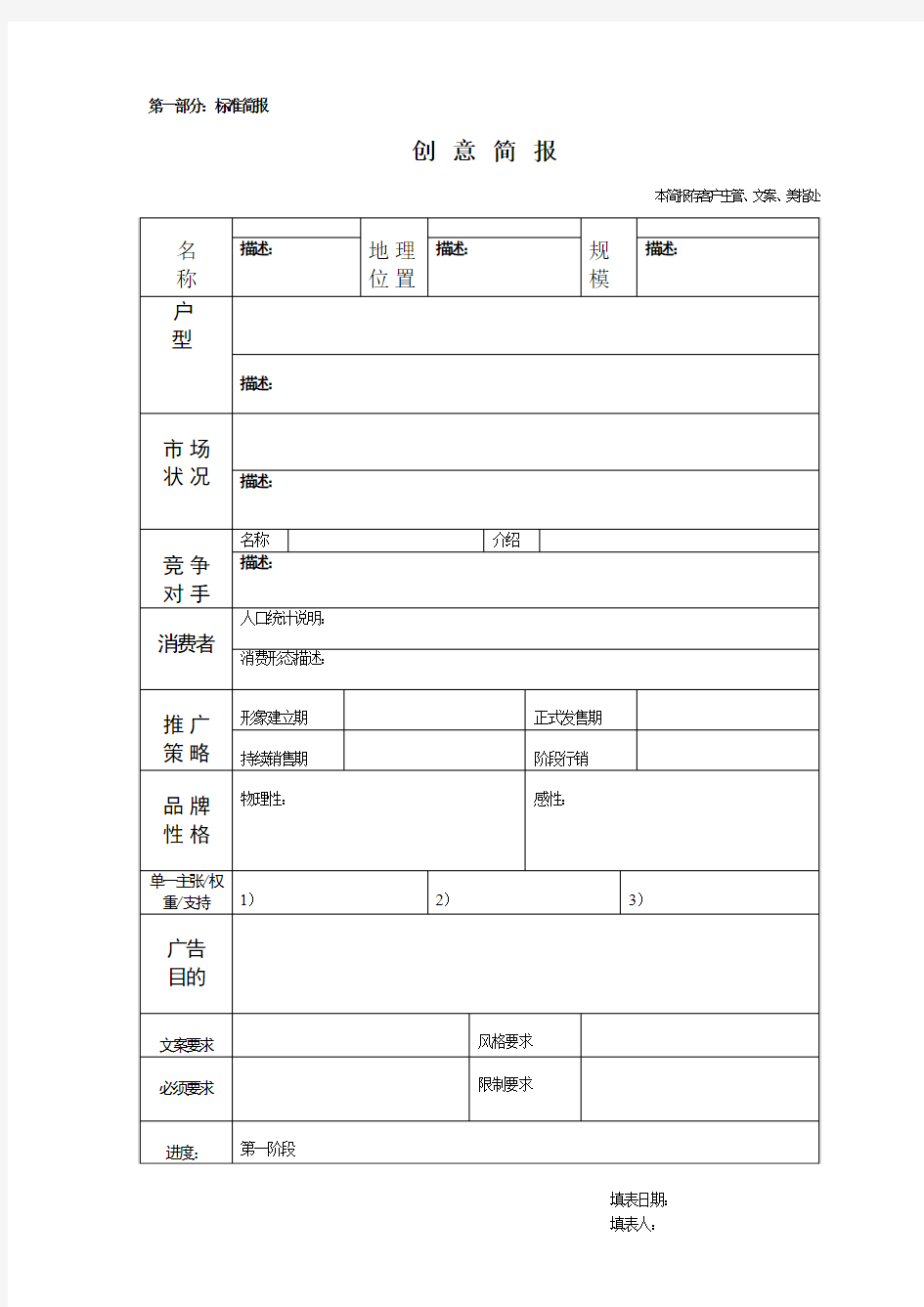 创意简报