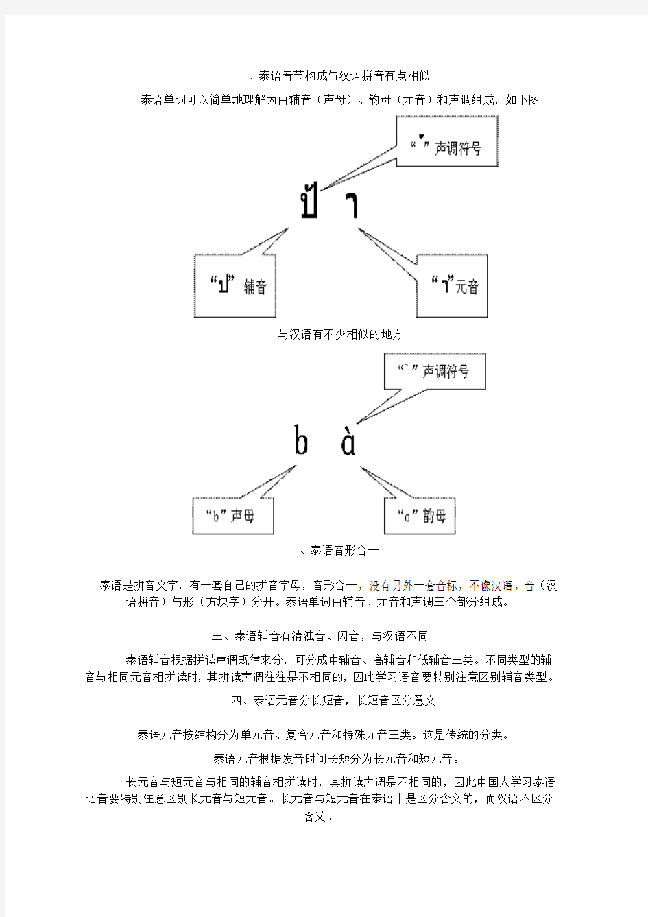 初级泰语(自学)